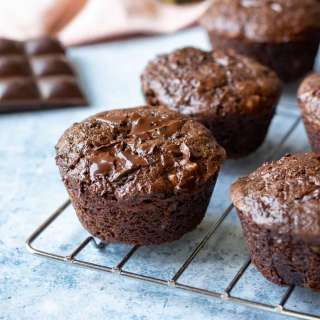 Vegan Chocolate Zucchini Bread (Loaf or Muffins)