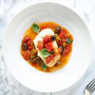 Cod Puttanesca - Sicilian Fish Stew