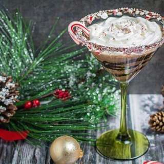 Candy Cane Chocolate Martini