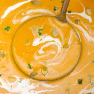 Instant Pot Roasted Butternut Squash Soup