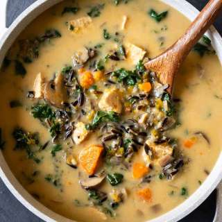Creamy Vegan Wild Rice Soup