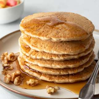 Vegan Oat Flour Pancakes