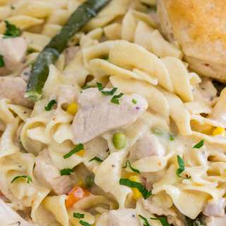 Instant Pot Chicken Pot Pie Pasta