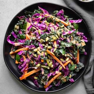 Kale Slaw With Harissa Dressing