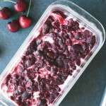 Roasted Cherry Cardamom Ice Cream (Paleo, Vegan, Dairy-Free)
