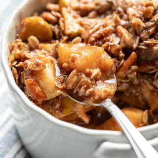 Microwave Apple Crisp (Easy Scalable Recipe)