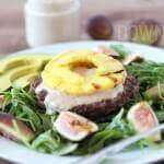 Pineapple Burger Bowl with Sweet Fig Mayonnaise