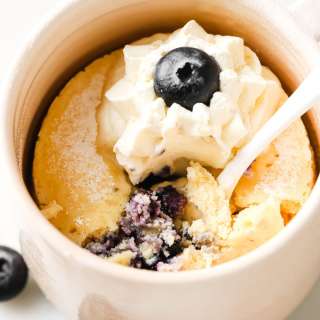 Keto Blueberry Mug Cake