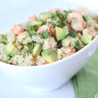 Asian Cauliflower Rice with Ginger Shrimp