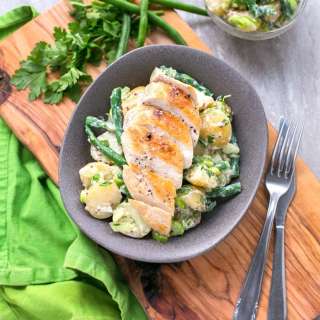 Grilled Chicken with Green Bean Potato Salad