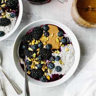 Peanut Butter and Jelly Chia Pudding