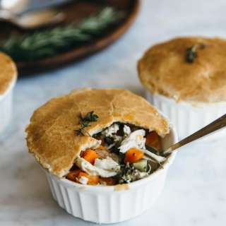 Mini Chicken Pot Pies (gluten-free, paleo)