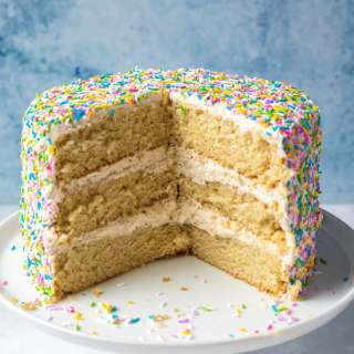 Vanilla Vegan Birthday Cake