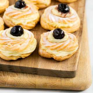 St Joseph Zeppole or Zeppole di San Giuseppe