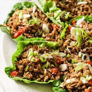 Asian Pork Lettuce Wraps
