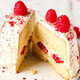 Keto Raspberry Cake for 2