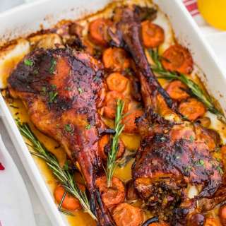 Stuffed Easter Lamb Leg