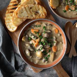 Creamy Vegan Mushroom Stew