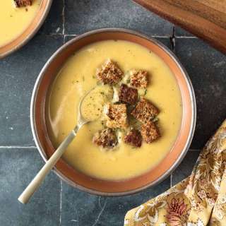 White Sweet Potato Soup