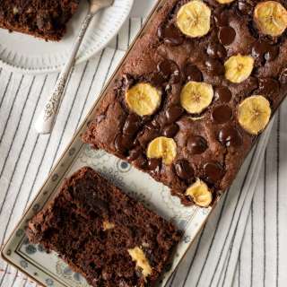 Healthy Vegan Chocolate Banana Bread