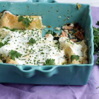 Superfood Salmon Lasagna with Kale and Spinach