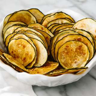 Baked Zucchini Chips (Thin & Crispy)