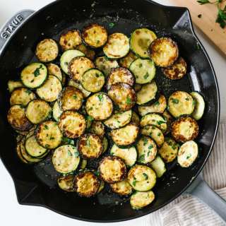 Parmesan Truffle Sauteed Zucchini