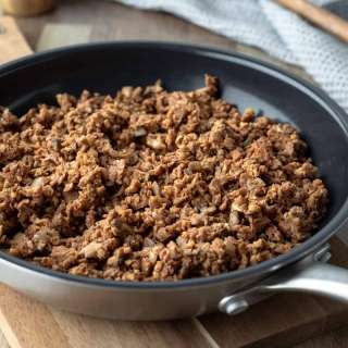 Vegan Ground "Beef" (Gluten-Free, Oil-Free)