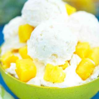 No-Churn Pineapple Ice Cream
