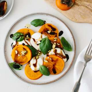 Persimmon Caprese Salad