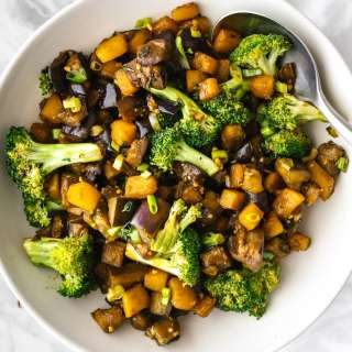 Butternut Squash and Eggplant Stir Fry