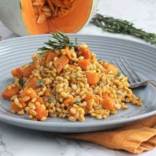 One-pot Pearl Barley Risotto with Pumpkin