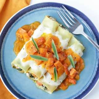 Light Ricotta, Spinach and Pumpkin Cannelloni