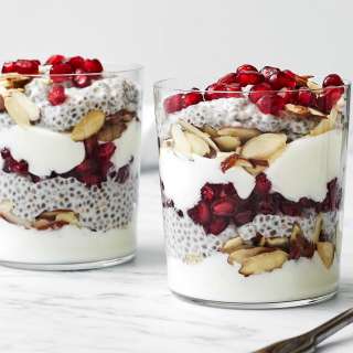Pomegranate Chia Pudding Parfait