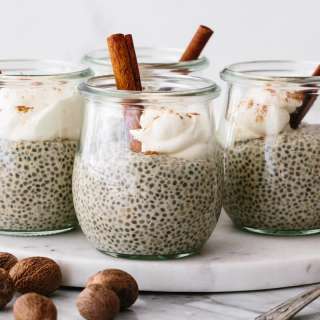 Eggnog Chia Pudding