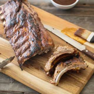 Barbecue Ribs with Spiced Rum Pineapple Sauce