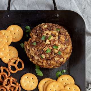 Vegan Cheese Ball (Beer-Infused)