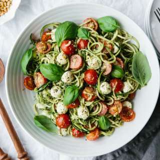Zucchini Noodle Caprese