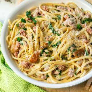 Italian Sausage and Mushroom Pasta