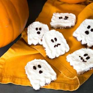 Spooky Ghost Vegan Bounty Bars