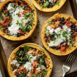 Stuffed Spaghetti Squash Rings