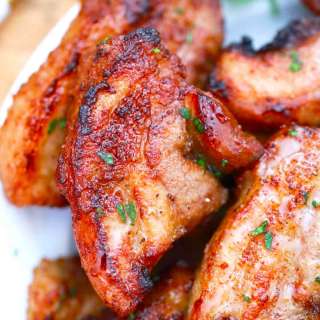 Air Fryer Pork Belly Bites
