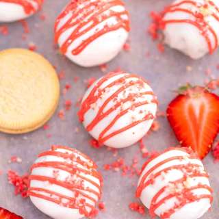Strawberry Shortcake Truffles