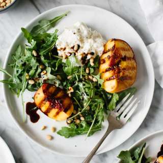 Grilled Peach and Burrata Salad