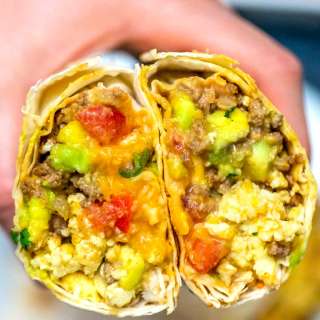 Mexican Taco Breakfast Burrito