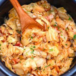 Slow Cooker Cabbage and Bacon