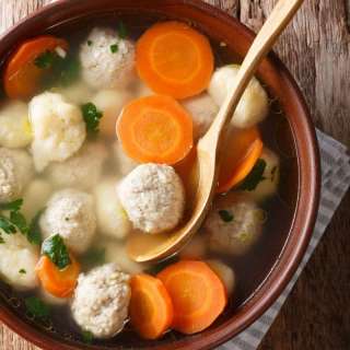 Danish Chicken Soup with Meatballs and Dumplings (Hønsekødssupper Med Kød Og Melboller)