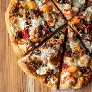 Vegan Pizza Dough With Garlic and Herbs