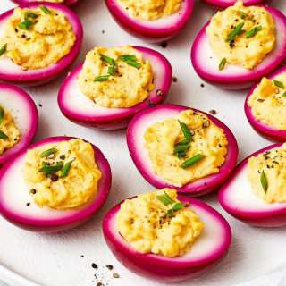 Beet Pickled Deviled Eggs