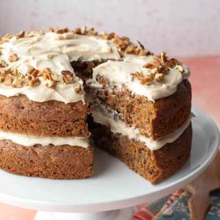 Vegan Oat Flour Carrot Cake